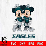 Philadelphia Eagles Mickey Minnie Valentine Football Svg Eps Dxf Png File, NFL svg , Digital Download , Instant Download, Cricut File