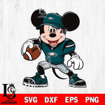 Philadelphia Eagles Mickey Mouse Svg Eps Dxf Png File, Digital Download, Instant Download