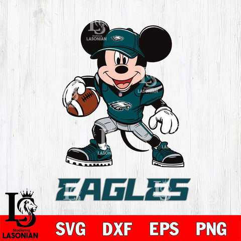 Philadelphia Eagles Mikey Mouse Disney, Svg Eps Dxf Png File, Digital Download