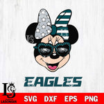 Philadelphia Eagles Minnie Mouse Love 2, Svg Eps Dxf Png File, Digital Download