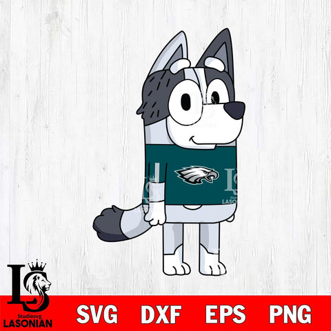 Philadelphia Eagles Muffin Bluey NFL Svg Eps Dxf Png File, Digital Download, Instant Download