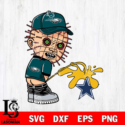 Philadelphia Eagles Pinhead Piss On Dallas Cowboys Svg Eps Dxf Png File, Digital Download, Instant Download