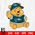 Philadelphia Eagles Pooh Bear Svg Eps Dxf Png File, Digital Download, Instant Download