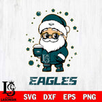 Philadelphia Eagles Santa Claus Coffe Svg Eps Dxf Png File,NFL Svg Files,Digital Download,Sublimation,Instant Download