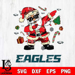 Philadelphia Eagles Santa Claus Football Svg Eps Dxf Png File,NFL Svg Files,Digital Download,Sublimation,Instant Download