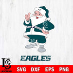 Philadelphia Eagles Santa claus Svg Eps Dxf Png File,NFL Svg Files,Digital Download,Sublimation,Instant Download