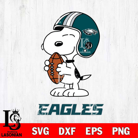 Philadelphia Eagles Snoopy Rugby Svg Eps Dxf Png File, NFL svg , Digital Download , Instant Download, Cricut File