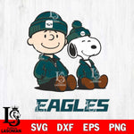 Philadelphia Eagles Snoopy and Charlie Sport Svg Eps Dxf Png File, Cut file Digital Download ,Instant Download, Cricut File