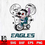 Philadelphia Eagles Stitch Jigsaws Halloween Svg Eps Dxf Png File, Digital Download, Instant Download