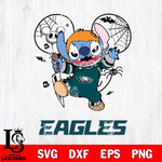 Philadelphia Eagles Stitch Michael Halloween Svg Eps Dxf Png File, Digital Download, Instant Download