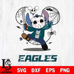 Philadelphia Eagles Stitch jason voorhees Halloween Svg Eps Dxf Png File, Digital Download, Instant Download