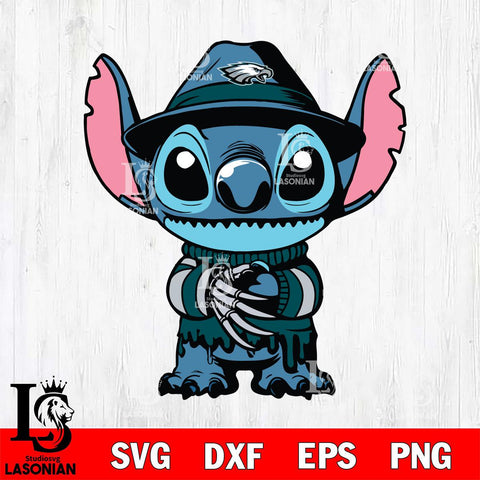 Philadelphia Eagles Stitich Freddy Krueger Football Svg Eps Dxf Png File, NFL svg, Digital Download, Instant Download