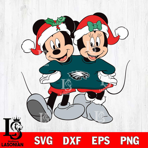 Philadelphia Eagles mickey christmas 11 Svg Eps Dxf Png File, Digital Download, Instant Download