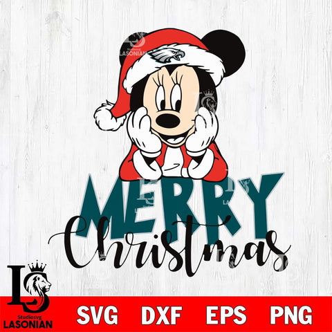 Philadelphia Eagles mickey christmas 1 Svg Eps Dxf Png File, Digital Download, Instant Download