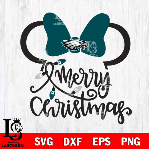 Philadelphia Eagles mickey christmas 3 Svg Eps Dxf Png File, Digital Download, Instant Download