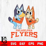 Philadelphia Flyers Bluey & Bingo 15 Svg Eps Dxf Png File, NHL svg, Digital Download, Instant Download