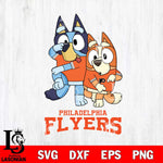 Philadelphia Flyers Bluey & Bingo 18 Svg Eps Dxf Png File, NHL svg, Digital Download, Instant Download