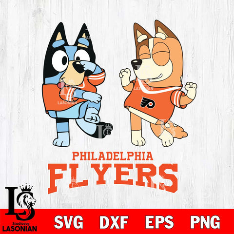 Philadelphia Flyers Bluey Chilli Sport Svg Eps Dxf Png File, Digital Download, Instant Download