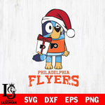 Philadelphia Flyers Bluey Christmas Svg Eps Dxf Png File, Digital Download