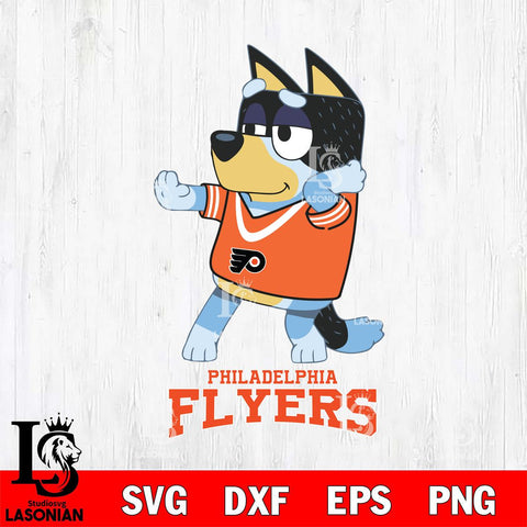 Philadelphia Flyers Bluey Dad Dance Svg Eps Dxf Png File, Digital Download, Instant Download