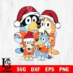 Philadelphia Flyers Bluey Family Christmas Svg Eps Dxf Png File, Digital Download, Instant Download