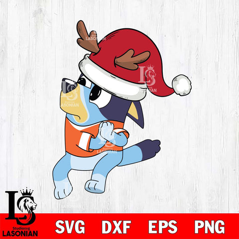 Philadelphia Flyers Bluey Santa Claus Christmas Svg Eps Dxf Png File, Digital Download, Instant Download