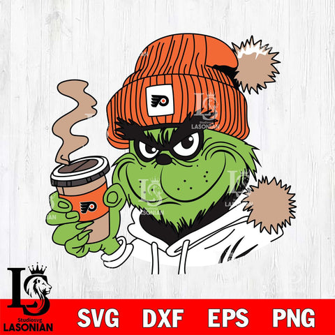 Philadelphia Flyers Boujee Grinch 4 Svg Eps Dxf Png File, Digital Download, Instant Download