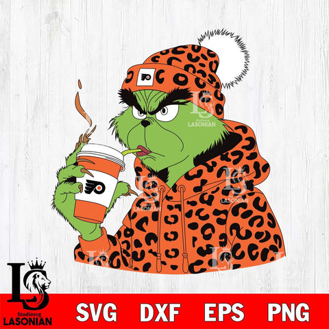 Philadelphia Flyers Boujee Grinch 8 Svg Eps Dxf Png File, Digital Download, Instant Download