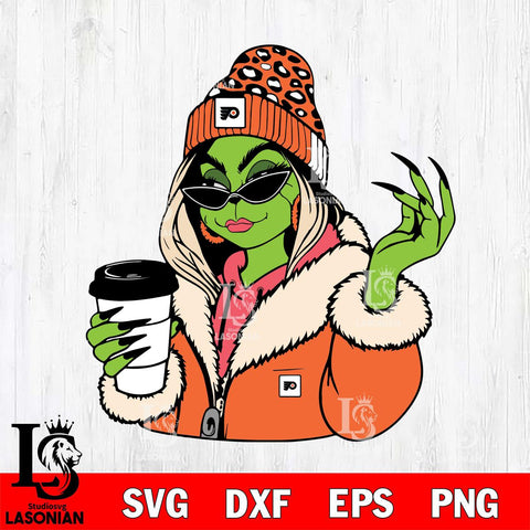 Philadelphia Flyers Boujee Grinch 9 Svg Eps Dxf Png File, Digital Download, Instant Download