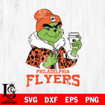 Philadelphia Flyers Boujee Grinch Leopard Christmas Cut Files, Cricut,Christmas Svg Dxf Eps Png file , Digital Download