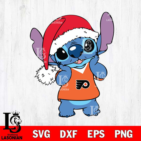 Philadelphia Flyers Cute Stitch Christmas Svg Eps Dxf Png File, Digital Download, Instant Download