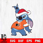 Philadelphia Flyers Disney Lilo & Stitch Christmas Svg Eps Dxf Png File, Digital Download, Instant Download