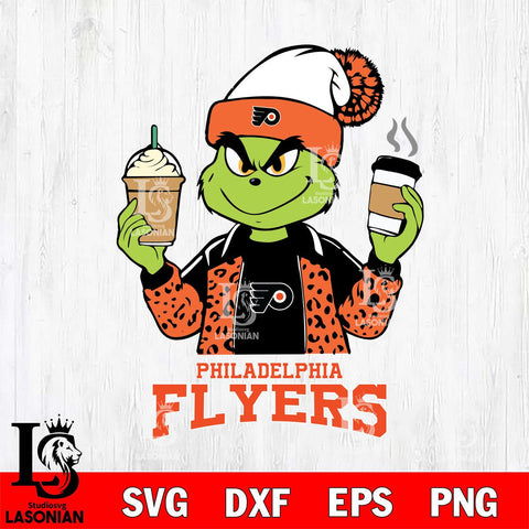 Philadelphia Flyers Grinch 2 coffee Svg Eps Dxf Png File, Digital Download, Instant Download