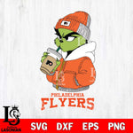 Philadelphia Flyers Grinch Bougie Christmas Cut Files, Cricut,Christmas Svg Dxf Eps Png file , Digital Download