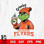 Philadelphia Flyers Grinchy Bougie Christmas Cut Files, Cricut,Christmas Svg Dxf Eps Png file , Digital Download