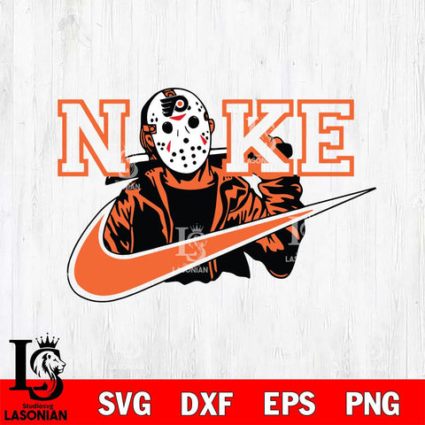 Philadelphia Flyers Jason Voorhees Nike Svg Eps Dxf Png File, Digital Download, Instant Download