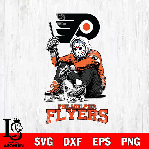 Philadelphia Flyers NHL Jason Voorhees Halloween SVG Svg Eps Dxf Png File, Digital Download, Instant Download