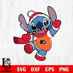 Philadelphia Flyers Stitch Disney Christmas Svg Eps Dxf Png File, Digital Download, Instant Download