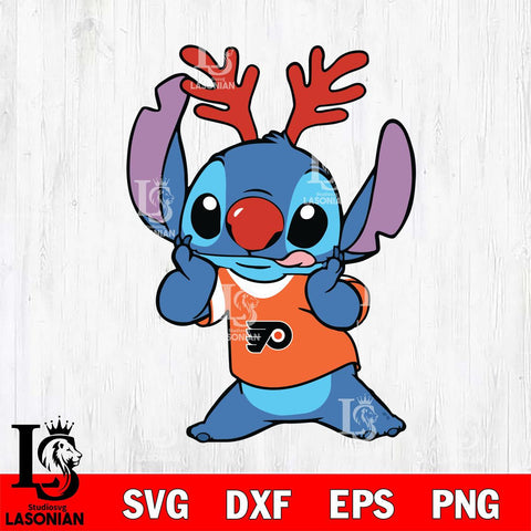 Philadelphia Flyers Stitch Reindeer Svg Eps Dxf Png File, Digital Download, Instant Download