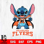 Philadelphia Flyers Stitch Vampire halloween Svg Eps Dxf Png File, NHL svg, Digital Download, Instant Download