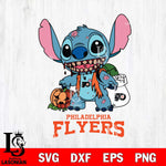 Philadelphia Flyers Stitch Zombie Svg Eps Dxf Png File, NHL svg, Digital Download, Instant Download