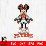 Philadelphia Flyers Style Minnie Disney Svg Eps Dxf Png File, Digital Download, Instant Download