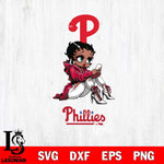 Philadelphia Phillies Beauty Black Fan Girl Football