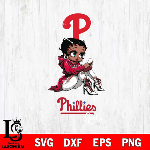 Philadelphia Phillies Beauty Black Fan Girl Football