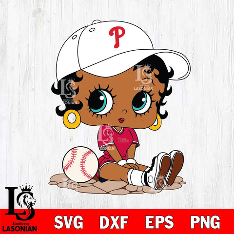 Philadelphia Phillies Betty Boop MLB 9 Svg Eps Dxf Png File, MLB svg, Digital Download, Instant Download