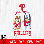 Philadelphia Phillies Bluey Bingo Svg Eps Dxf Png File, MLB svg, Digital Download, Instant Download