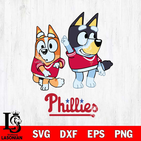 Philadelphia Phillies Bluey Chilli Mode Dance Svg Eps Dxf Png File, Digital Download, Instant Download