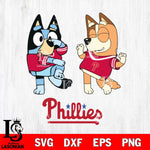 Philadelphia Phillies Bluey Chilli Sport Svg Eps Dxf Png File, Digital Download, Instant Download