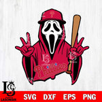 Philadelphia Phillies Ghostface 2 Svg Eps Dxf Png File, Digital Download, Instant Download