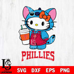 Philadelphia Phillies Hello Kitty Stitch Svg Eps Dxf Png File, MLB svg, Digital Download, Instant Download